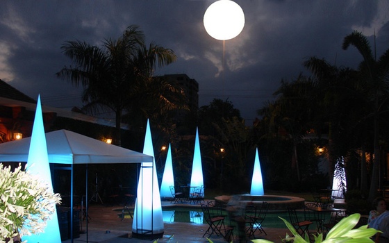 LED800W Advertising Moon Balloon Light With 2 Sides Logo Printing Pearl Series