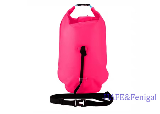 Highly Visible Lightweight Swim Safety Buoy Inflatable Floating Dry Bag Tow Float For Open Water Swimmers