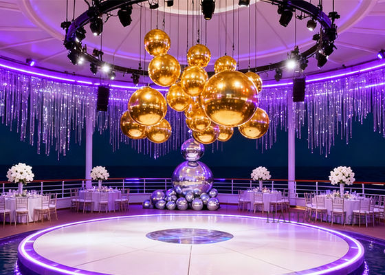 Durable PVC Double-Layer Inflatable Mirror Balls Are Suitable For DIY Decoration During Festival Events