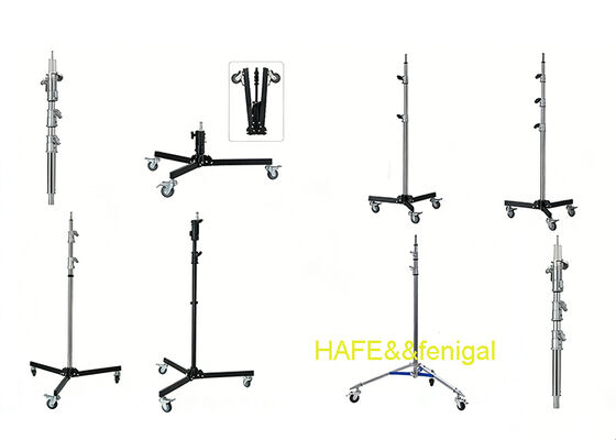 Wheeled Base Stands And Heavy-Duty Steel Film/Video Stands For Studio, Broadcast