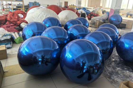 Blue Inflatable Mirror Ball – 3m for Music Festivals & Brand Activations