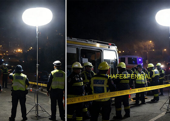 CE Certified 400W LED Safety Lighting Balloon with 360° Glare-Free Illumination for Industrial Safety