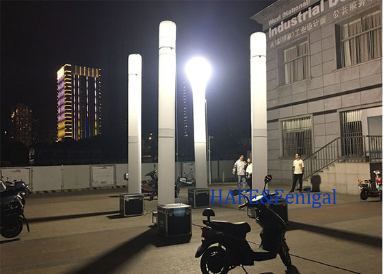 Açık inşaat ve etkinliklerde hızlı montaj için 1150W Metal Halide Lamba ile hafif şişme ışık kulesi