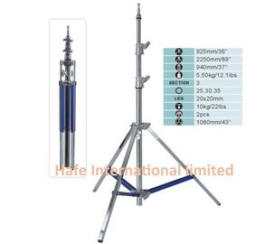 Adjustable Tripod Light Stand with Anti Slip Rubber Feet Providing Stability on Different Surfaces for Lighting Equipment