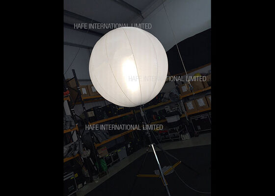 400W Inflatable LED White Sphere Event Lighting Balloon Customized For Sale