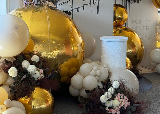 Christmas Party Festival Wedding Event Decoration Inflatable Giant Mirror Balloon