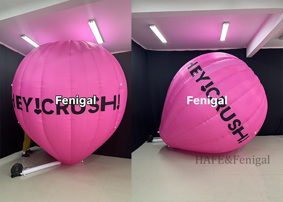 3.5m 12ft Özel Sıcak Hava Balonu Şeklinde Reklam Pazarlama Balonu Sürekli Şişirme