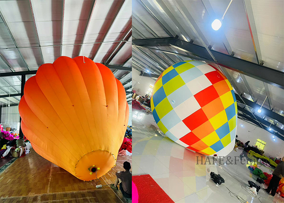 Özel 3m 10ft Sıcak Hava Balonu Şeklinde Şişme Reklam Balonu Reklam Pazarlaması ve Atmosfer Dekorasyonu İçin