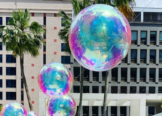Renkli PVC Şişme Ayna Balon Parti Etkinlik Dekorasyonu Asılabilir