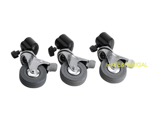 Magic Leg Caster Wheels PU-Steel Locking Casters For Heavy Film or TV Rigging