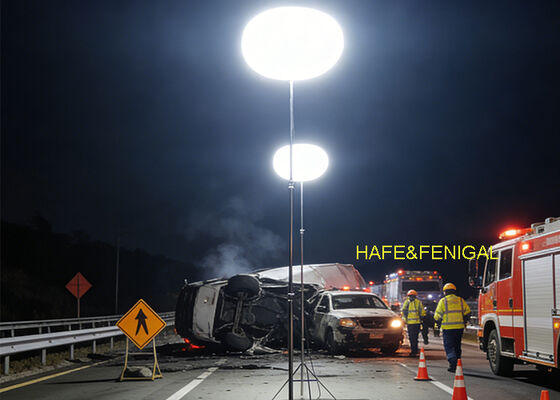 CE Sertifikası 480W 230VAC İnşaat Alanları İçin Tripodlu LED Balon Işığı