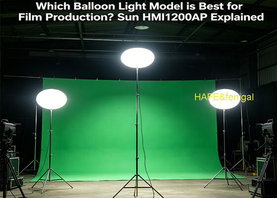 1200W HMI Balon Işığı, Film Üretimi için 5600K Gündüz Işığı ve Flicker-Free Performansı