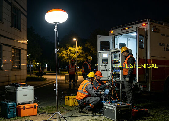 Profesyonel saha kullanımı için IP65 su geçirmez derecelendirme ve AC/DC çift güç ile 200W LED balon ışığı