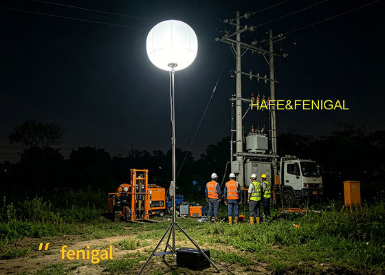 400W Sessiz Şebeke Dışı Operasyonlar İçin Pille Çalışan LED Balon Işığı