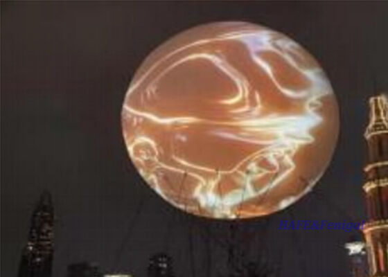 360 derece görsel varlık için özel yapıştırıcı destekli TPU malzemesi ile 6m çaplı şişme reklam balon